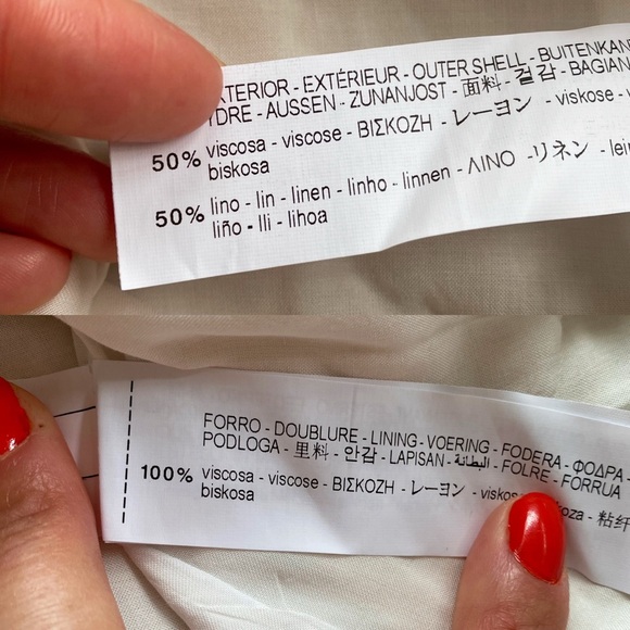 π ZARA CREAM LINEN BLEND BLAZER DRESS! - Picture 15 of 16